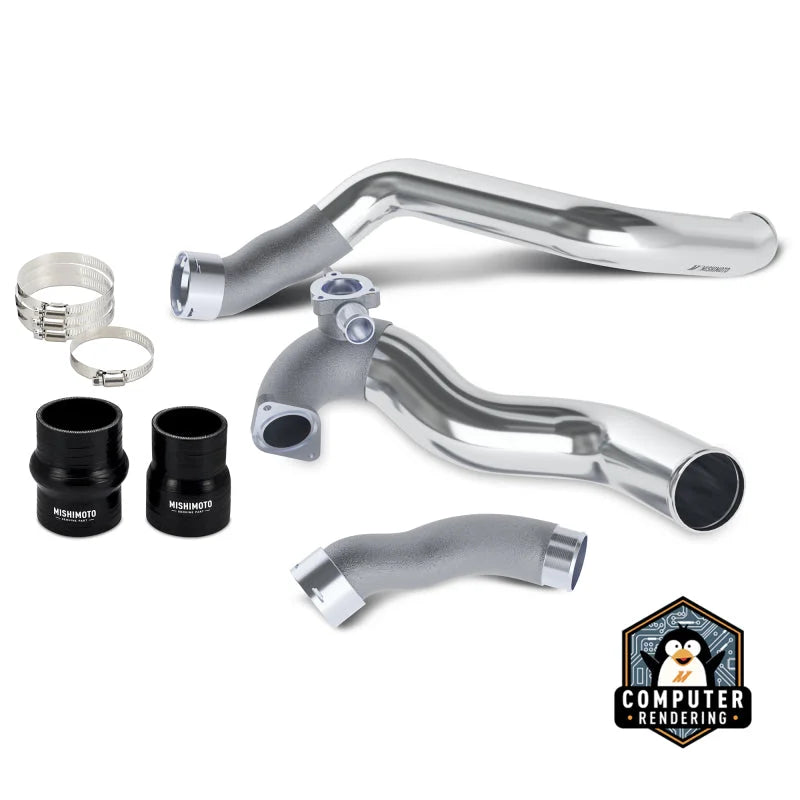 Mishimoto 2024+ Ford Mustang EcoBoost Charge Pipes - Polished - Main Product View
