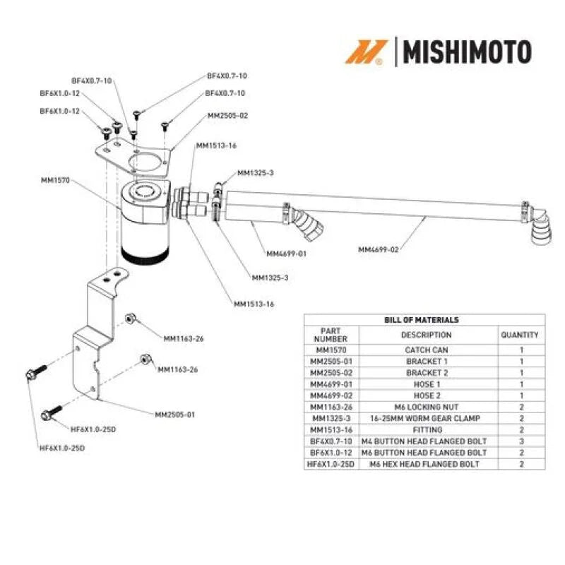 Mishimoto 2024+ Ford Mustang V8 Oil Catch Can - PCV Side - Installation View