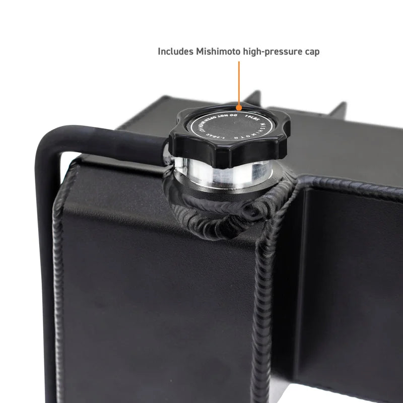 Mishimoto 2024+ Toyota Tacoma Expansion Tank - Black - Back View