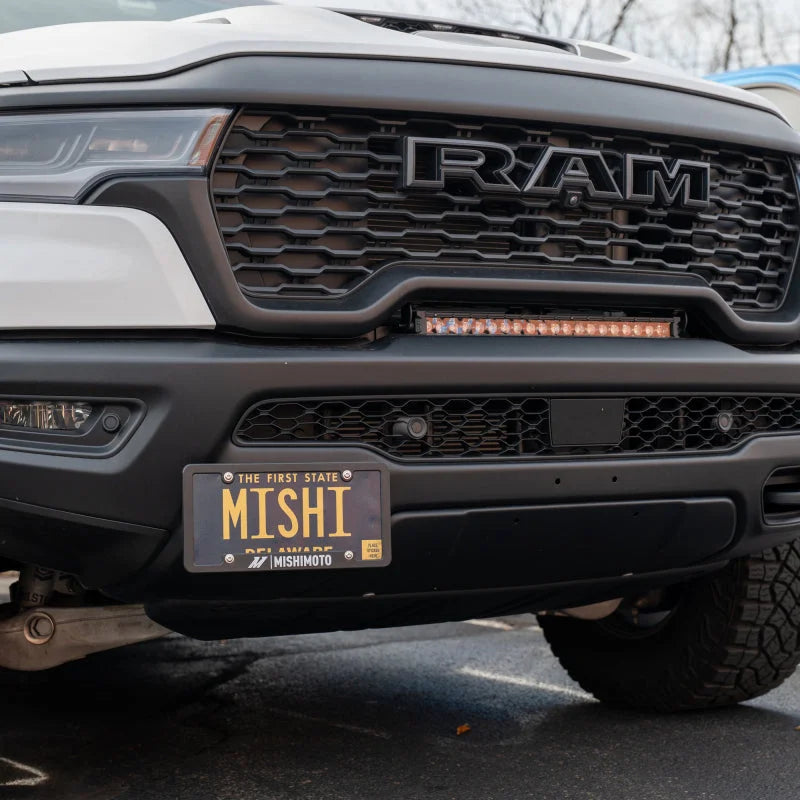 Mishimoto 2025+ Dodge RAM 1500 License Plate Relocation Kit - Installation View