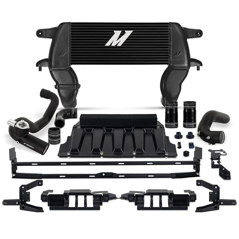 Mishimoto 21+ Bronco 2.3L High Mount INT Kit BK Core BK Pipes - Main Product View