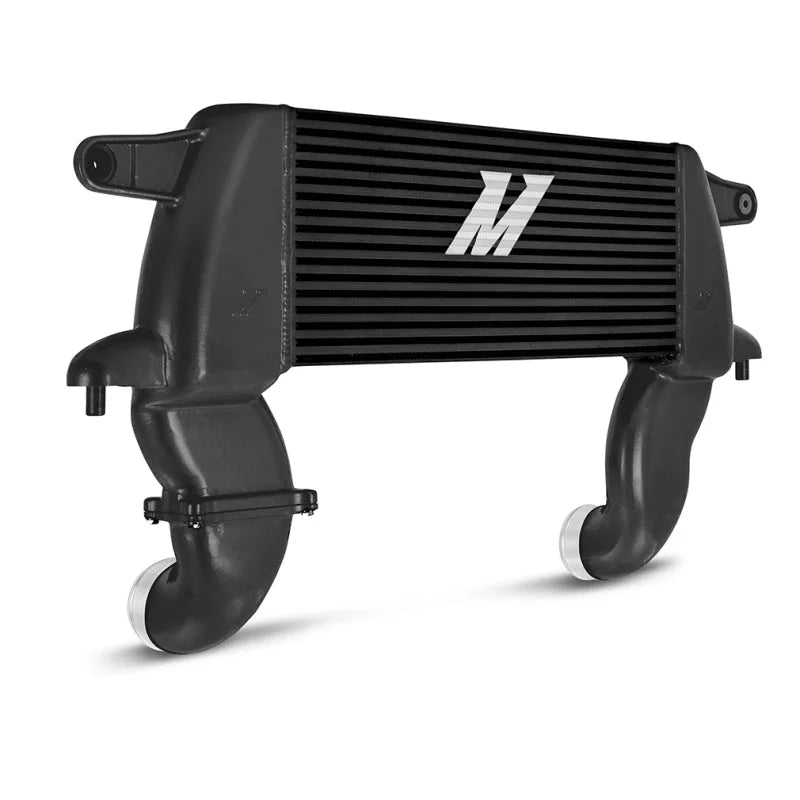 Mishimoto 21+ Bronco 2.3L High Mount INT Kit BK Core BK Pipes - Side View