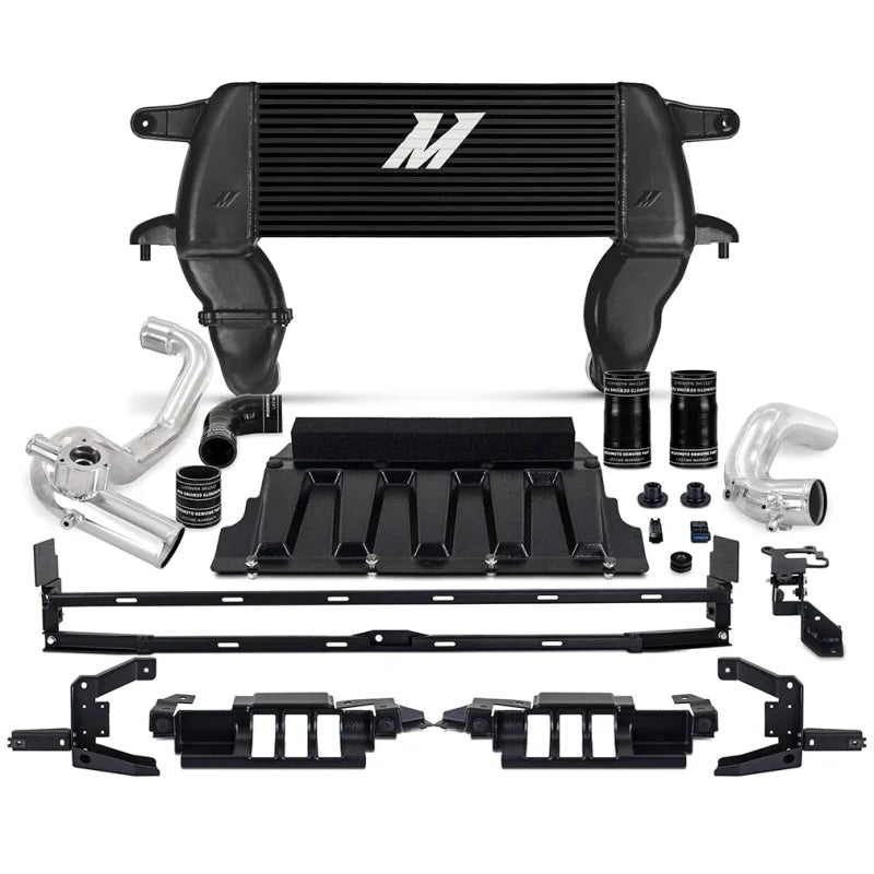 Mishimoto 21+ Bronco 2.3L High Mount INT Kit BK Core P Pipes - Main Product View
