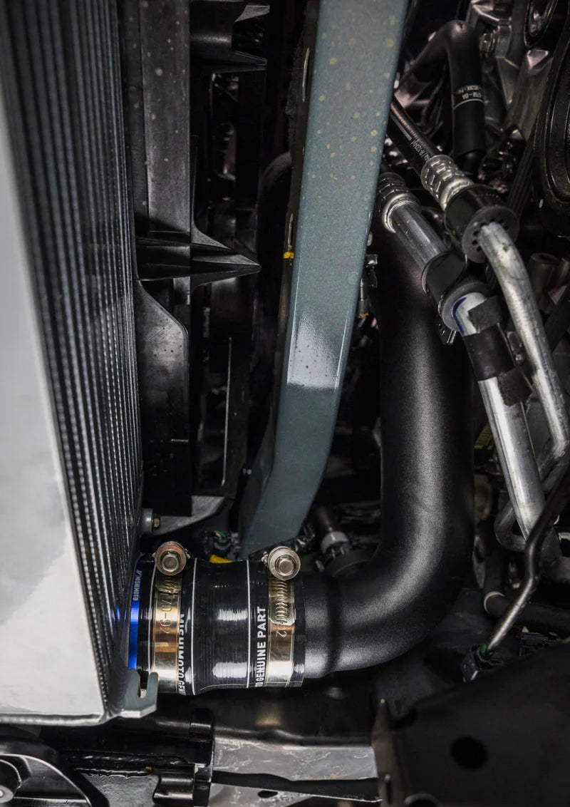 Mishimoto 21+ Bronco 2.3L Intercooler Pipe Kit Polished - Installation View
