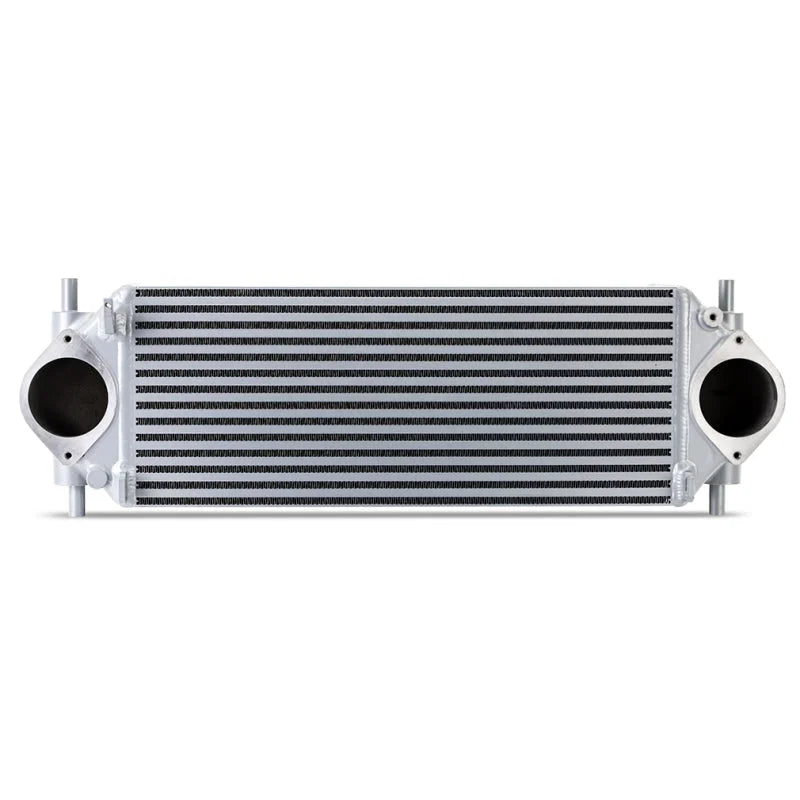 Mishimoto 21+ Bronco 2.7 Stock Location INT Kit MWBK Pipes SL Cooler - Back View