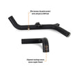 Load image into Gallery viewer, Mishimoto 21+ Bronco 2.7L Intercooler Pipe Kit Micro Wrinkle Black - Back View