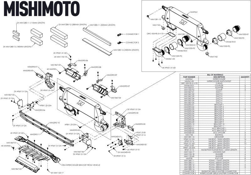 Mishimoto 21+ Ford Bronco High Mount Intercooler Kit - Silver - Additional View 12