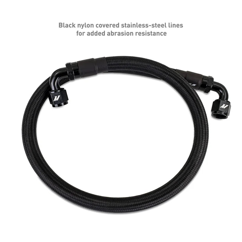 Mishimoto 22+ Subaru BRZ/Toyota GR86 Oil Cooler Kit Thermostatic - Black - Installation View