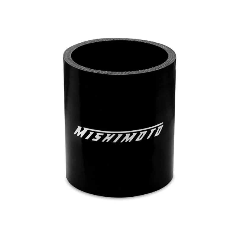 Mishimoto 2.25 Inch Black Straight Coupler - Detail View