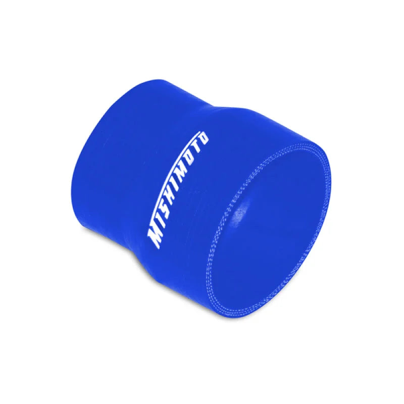 Mishimoto 2.25 to 2.5 Inch Blue Transition Coupler - Side View