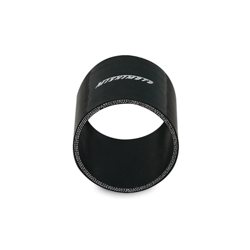 Mishimoto 2.5 Inch Black Straight Coupler - Side View