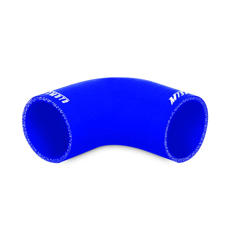 Mishimoto 2.5 Inch Blue 90 Degree Coupler - Detail View