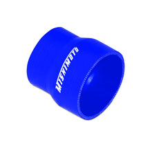 Load image into Gallery viewer, Mishimoto 2.5 to 3.0 Inch Blue Transition Coupler - Side View