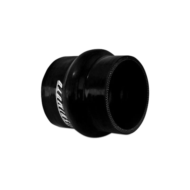 Mishimoto 2.5in Black Hump Hose Coupler - Back View