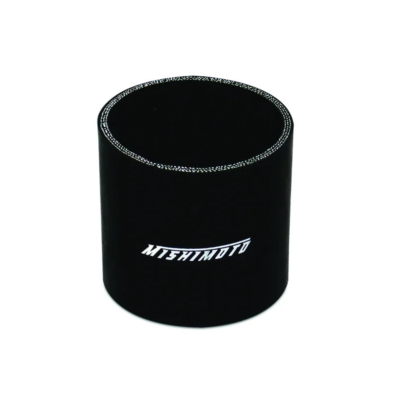 Mishimoto 2.75in Black Straight Coupler - Side View