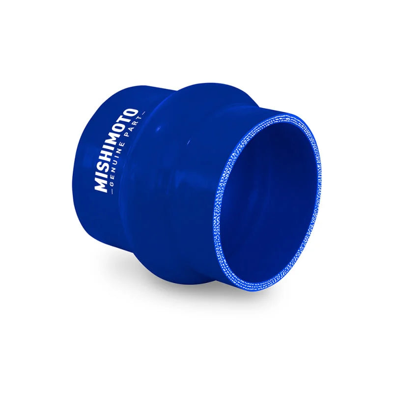 Mishimoto 2.75in. Hump Hose Silicone Coupler - Blue - Side View