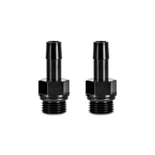 Load image into Gallery viewer, Mishimoto 2pcs M16x1.5 3/8in Aluminum Catch Can Fitting Black - Main Product View