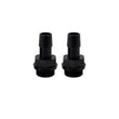 Load image into Gallery viewer, Mishimoto 2pcs. M20x1.5 1/2in Aluminum Catch Can Fittings - Black - Side View