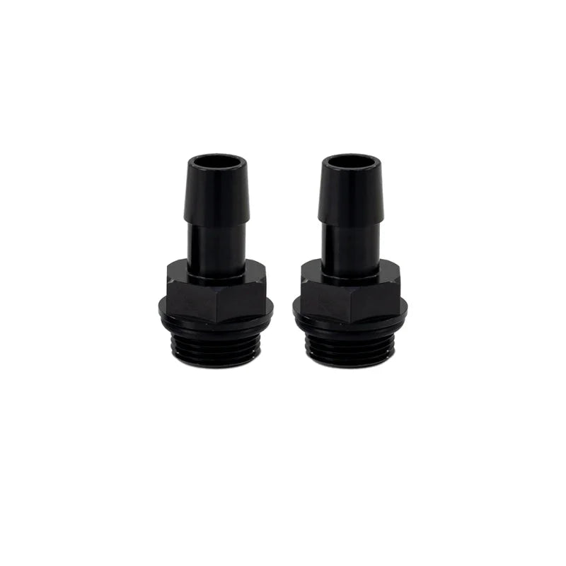 Mishimoto 2pcs. M20x1.5 1/2in Aluminum Catch Can Fittings - Black - Side View