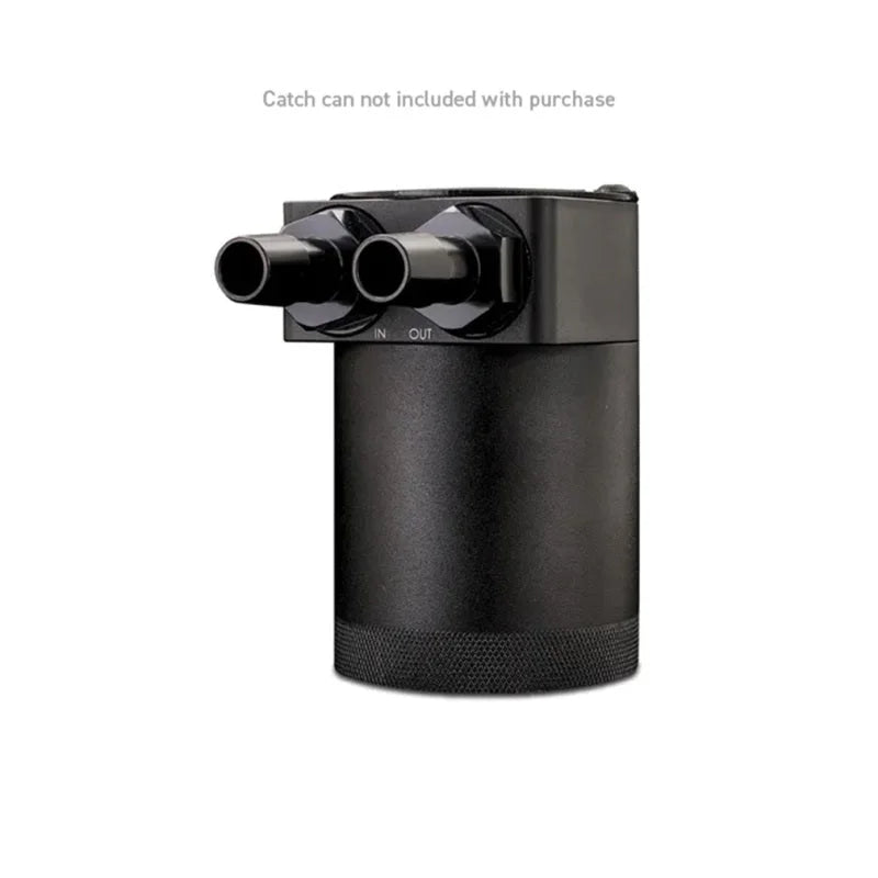 Mishimoto 2pcs. M20x1.5 1/2in Aluminum Catch Can Fittings - Black - Installation View