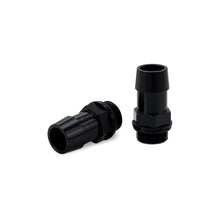Load image into Gallery viewer, Mishimoto 2pcs. M20x1.5 3/4in Aluminum Catch Can Fitting - Black - Main Product View