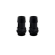 Load image into Gallery viewer, Mishimoto 2pcs. M20x1.5 3/4in Aluminum Catch Can Fitting - Black - Side View