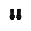 Load image into Gallery viewer, Mishimoto 2pcs. M20x1.5 5/8in Aluminum Catch Can Fittings - Black - Back View