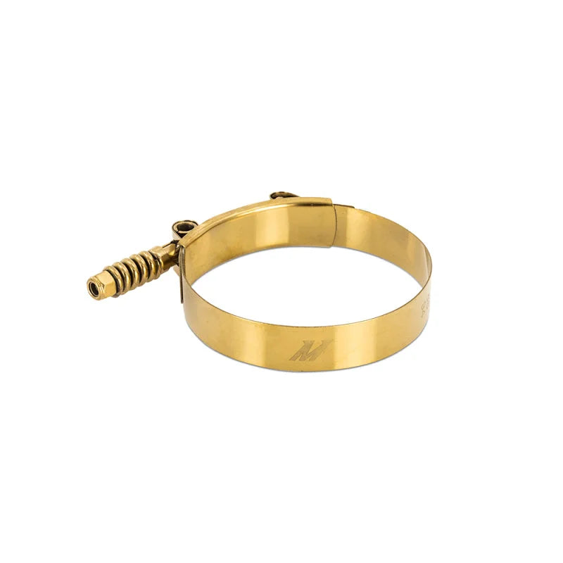 Mishimoto 3 Inch Stainless Steel Constant Tension T-Bolt Clamp - Gold - Side View