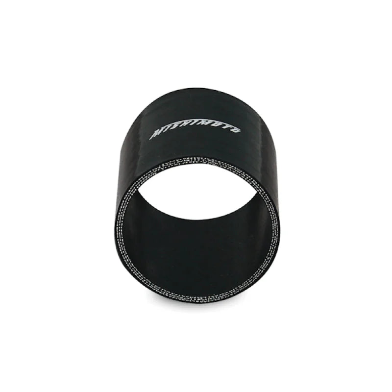 Mishimoto 3.0 Inch Black Straight Coupler - Side View