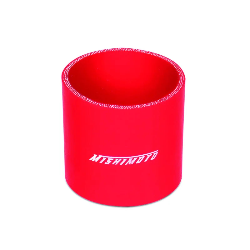 Mishimoto 3.0 Inch Red Straight Coupler - Detail View