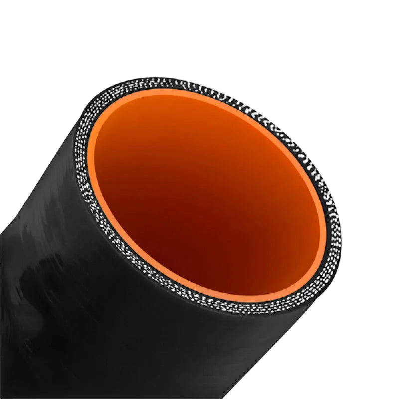 Mishimoto 3.0in Black Silicone Coupler w/ 1/8in NPT Bung - Back View