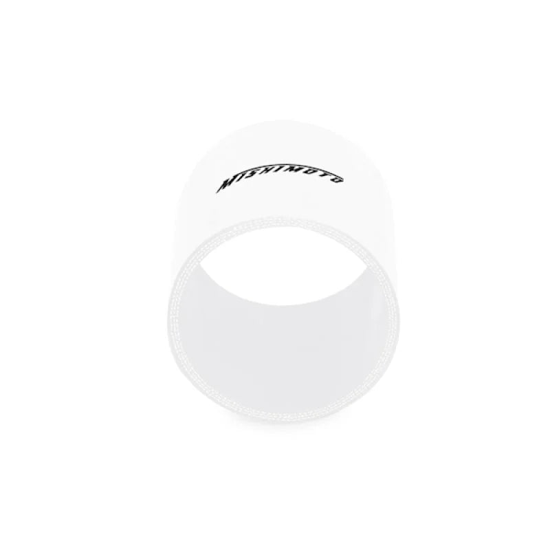 Mishimoto 3.0in. Straight Coupler White - Side View