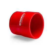 Load image into Gallery viewer, Mishimoto 3in. to 3.5in. Silicone Transition Coupler - Red - Side View