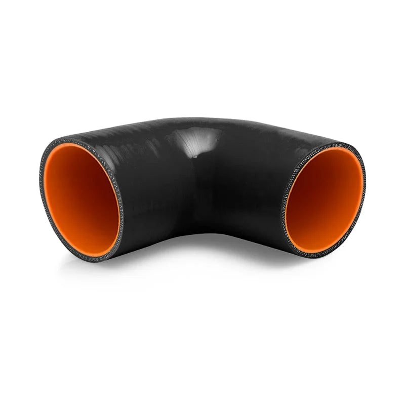 Mishimoto 4in. 90 Degree Coupler - Black - Side View