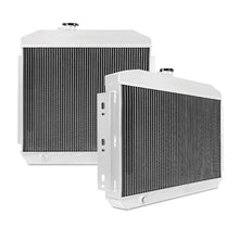 Load image into Gallery viewer, Mishimoto 55-57 Chevrolet Bel-Air Inline 6 X-Line Aluminum Radiator - Side View