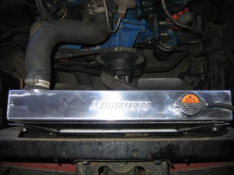 Mishimoto 64-66 Ford Mustang w/ 289 V8 Manual Aluminum Radiator - Back View