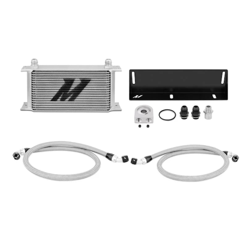 Mishimoto 79-93 Ford Mustang 5.0L Oil Cooler Kit - Silver - Main Product View