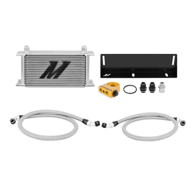 Mishimoto 79-93 Ford Mustang 5.0L Thermostatic Oil Cooler Kit - Silver - Main Product View