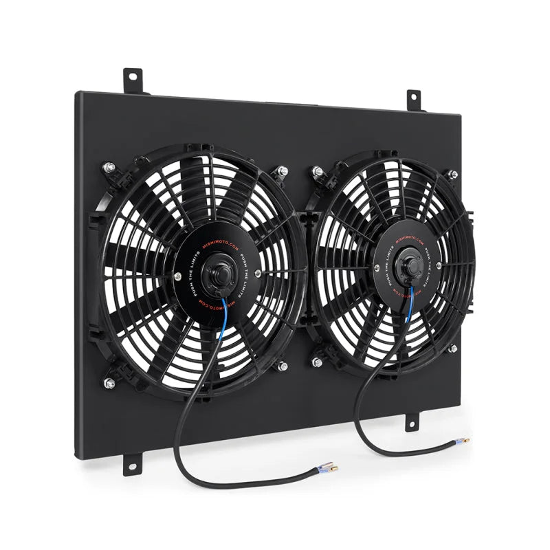 Mishimoto 79-93 Ford Mustang Aluminum Fan Shroud Black - Detail View
