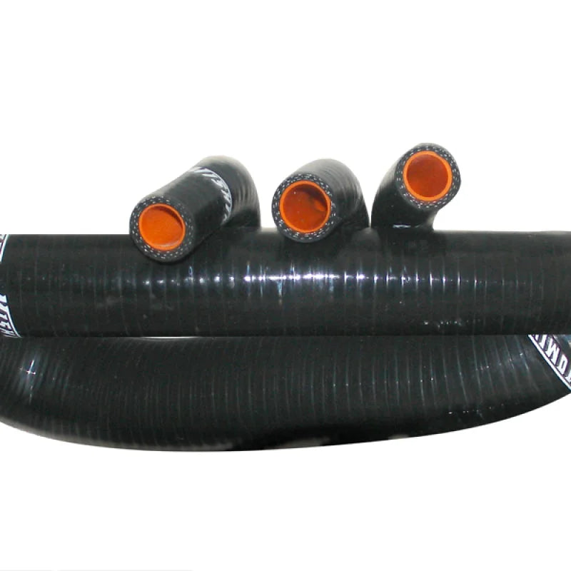 Mishimoto 86-93 Ford Mustang Black Silicone Hose Kit - Side View