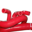 Load image into Gallery viewer, Mishimoto 86-93 Ford Mustang Red Silicone Hose Kit - Side View