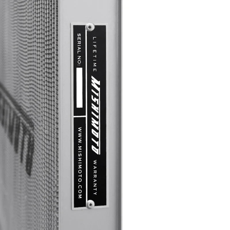 Mishimoto 86-93 Toyota Supra Manual Aluminum Radiator - Back View