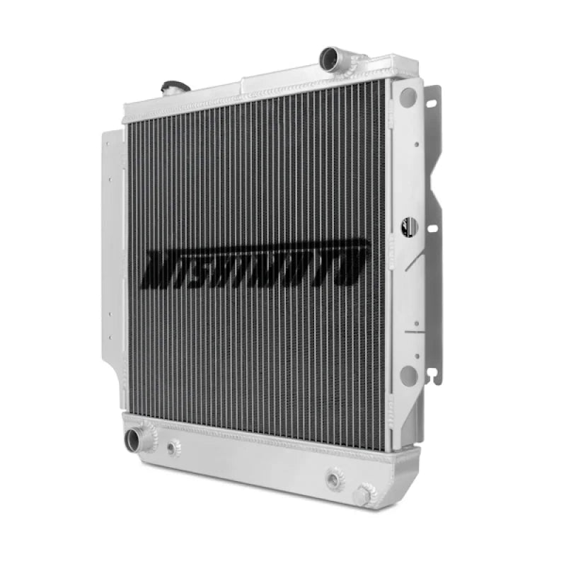 Mishimoto 87-06 Jeep Wrangler (Does Not Fit 2010 Wrangler) YJ & TJ Aluminum Performance Radiator - Side View