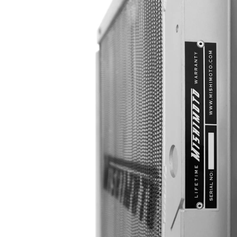 Mishimoto 87-06 Jeep Wrangler (Does Not Fit 2010 Wrangler) YJ & TJ Aluminum Performance Radiator - Back View