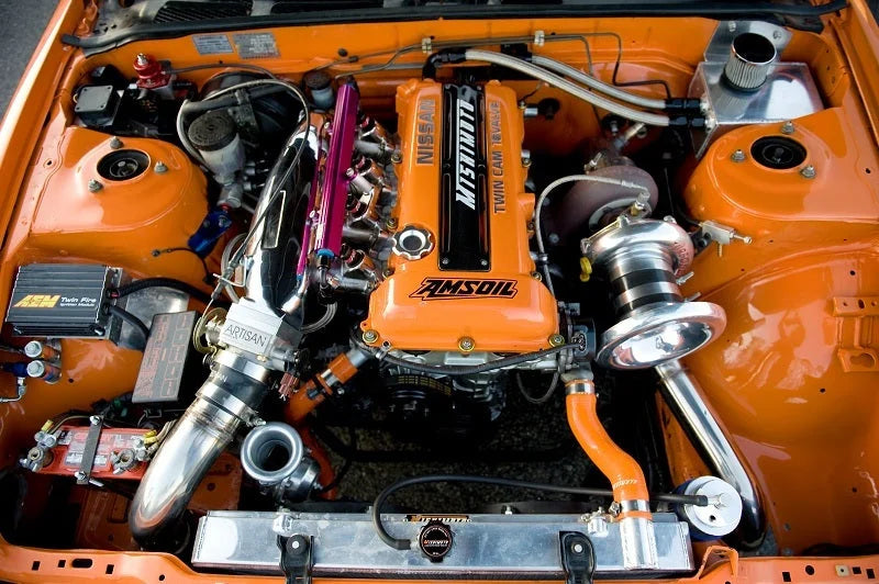 Mishimoto 89-94 Nissan 240sx S13 SR20DET Aluminum Fan Shroud Kit - Detail View