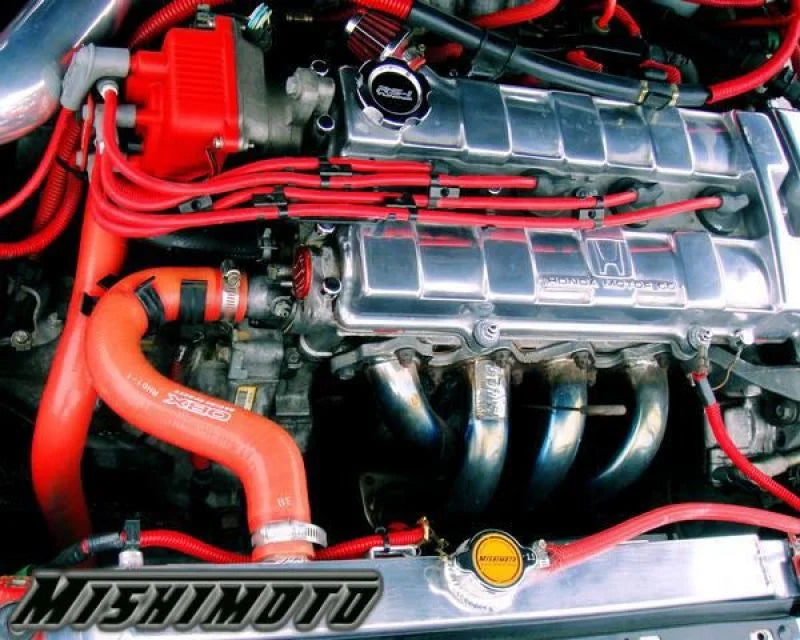 Mishimoto 90-93 Acura Integra Manual Aluminum Radiator - Back View