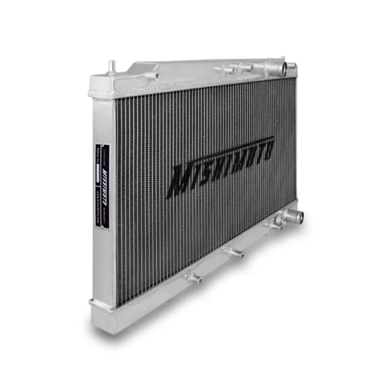 Mishimoto 90-94 Mitsubishi Eclipse Manual X-LINE (Thicker Core) Aluminum Radiator - Side View