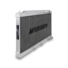 Load image into Gallery viewer, Mishimoto 90-94 Mitsubishi Eclipse Manual X-LINE (Thicker Core) Aluminum Radiator - Side View