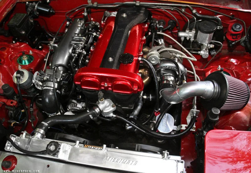 Mishimoto 90-97 Mazda Miata 3 Row Manual X-LINE (Thicker Core) Aluminum Radiator - Back View