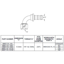 Load image into Gallery viewer, Mishimoto 90 Degree Push Lock Fitting - 10AN - Detail View